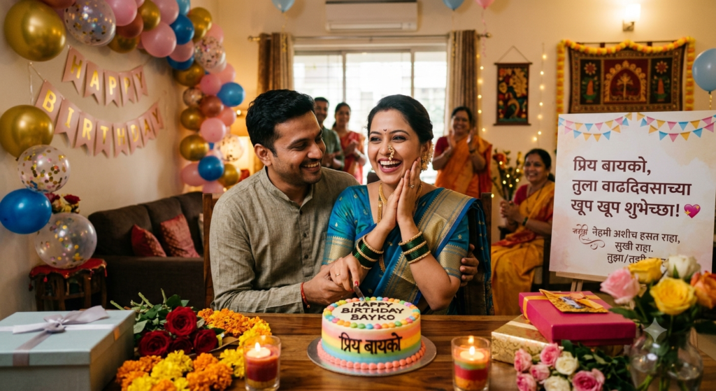 130+ wife happy birthday bayko wishes in marathi – सुंदर प्रेमळ शुभेच्छा आणि संदेश 2026 wife happy birthday bayko wishes in marathi