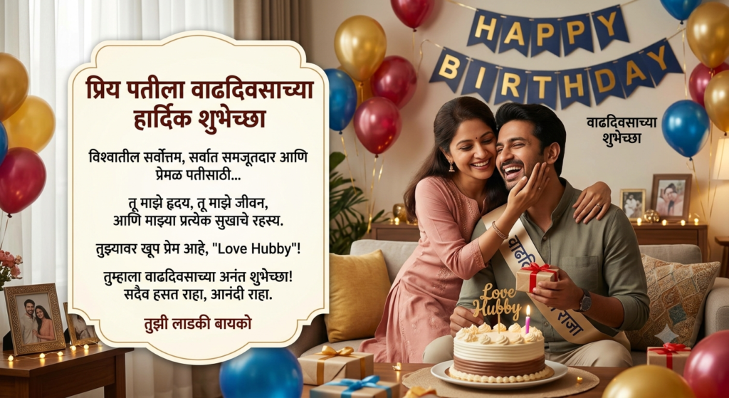 130+ love hubby birthday wishes for husband in marathi – प्रेमळ शुभेच्छा 2026 love hubby birthday wishes for husband in marathi