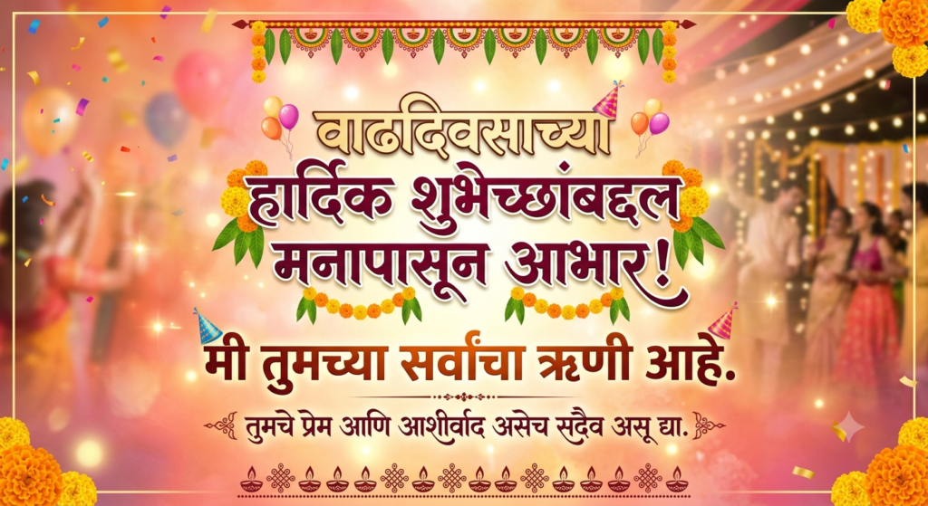 130+ birthday wishes abhar in marathi – अप्रतिम वाढदिवस आभार संदेश 2026 birthday wishes abhar in marathi
