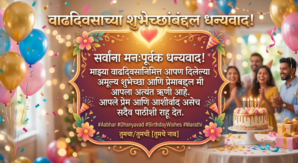 130+ thank you for birthday wishes marathi – मनःपूर्वक आभार संदेश thank you for birthday wishes marathi