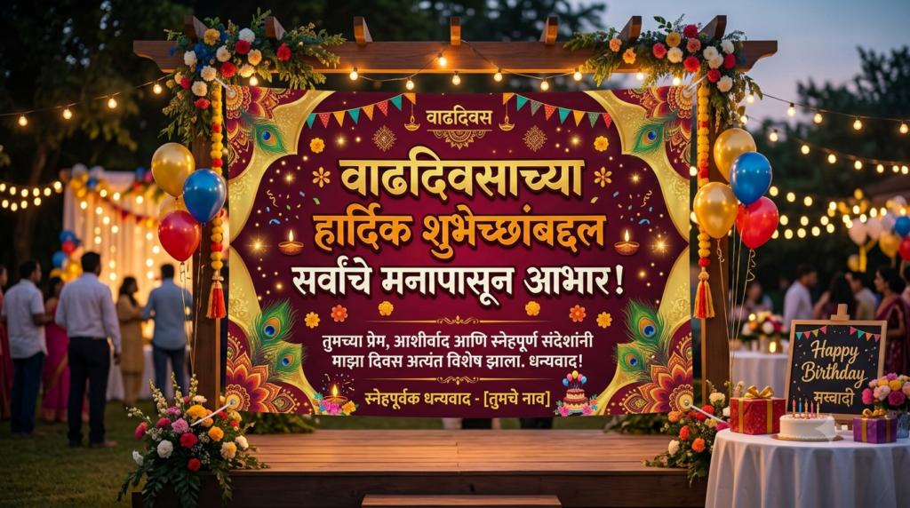 130+ thank you for birthday wishes in marathi banner – Ultimate आभार संदेश 2026 thank you for birthday wishes in marathi banner