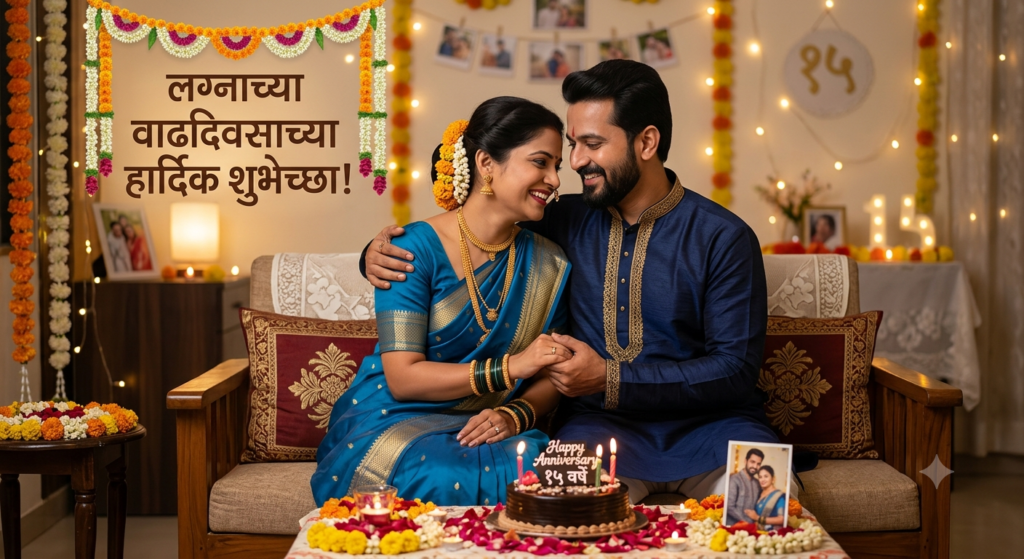 130+ Heart Touching Marriage Anniversary Wishes in Marathi for Husband – प्रेमळ आणि हृदयस्पर्शी शुभेच्छा 2026 heart touching marriage anniversary wishes in marathi for husband