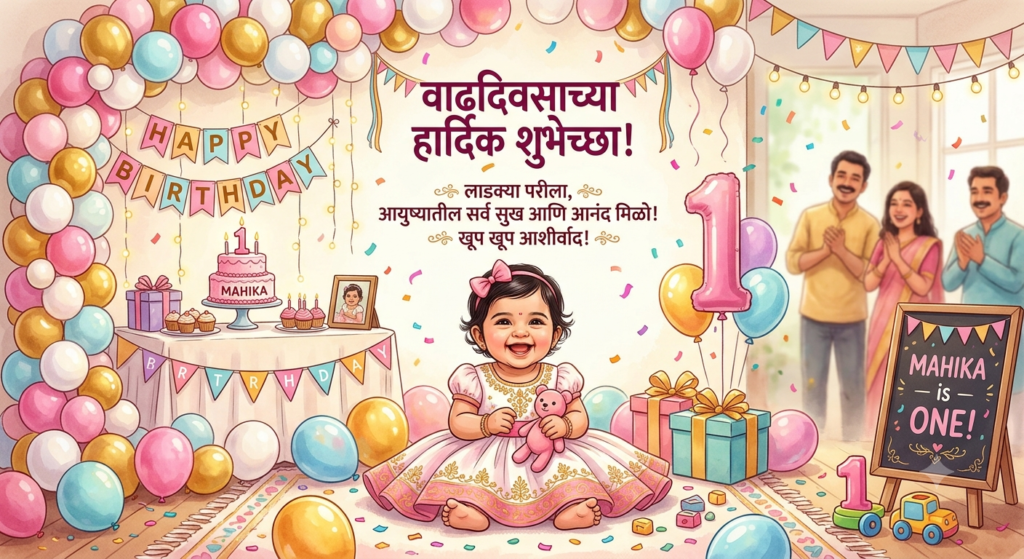 130+ baby girl birthday wishes in marathi – Ultimate गोड, सुंदर आणि खास शुभेच्छा 2026 baby girl birthday wishes in marathi