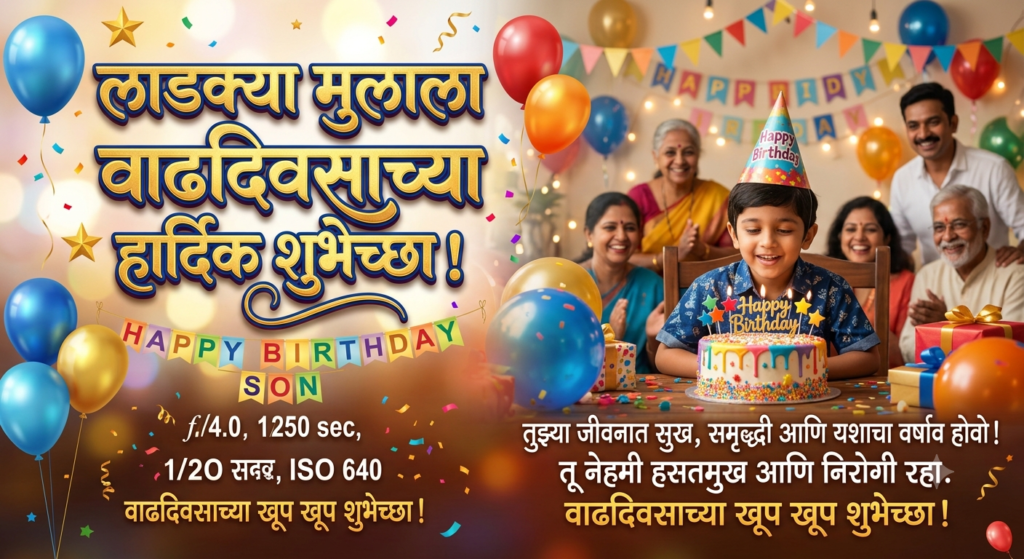 130+ son birthday wishes in marathi text – Ultimate प्रेमळ, भावनिक आणि खास शुभेच्छा son birthday wishes in marathi text