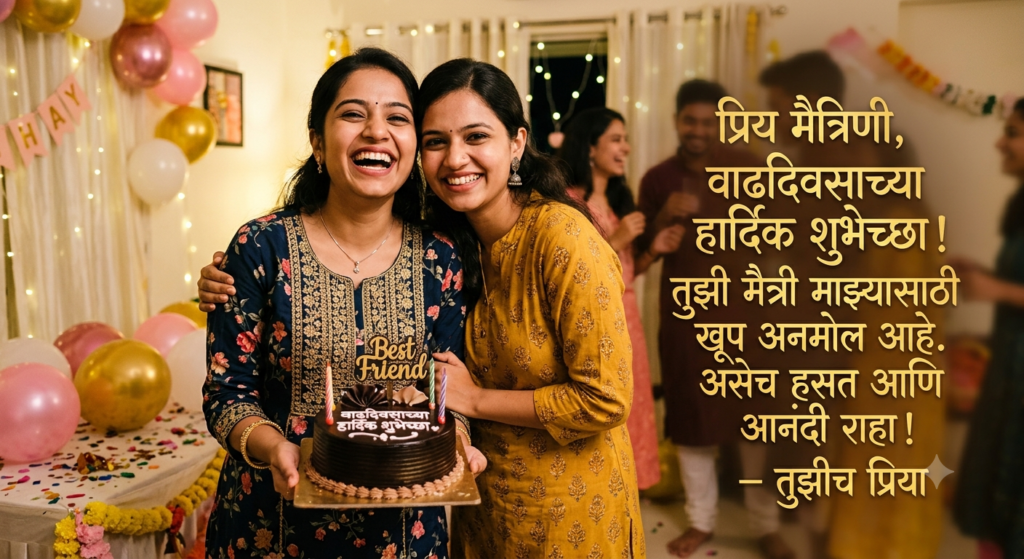 130+ birthday wishes in marathi for best friend girl – सुंदर आणि मनापासून शुभेच्छा birthday wishes in marathi for best friend girl
