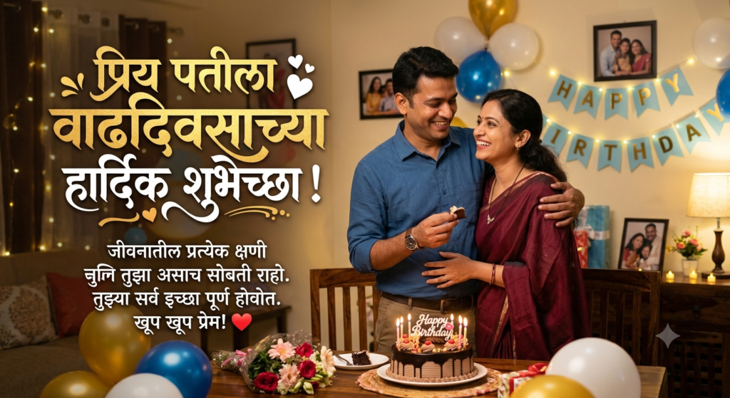 150+ birthday wishes in marathi for husband – Amazing, प्रेमळ, रोमँटिक आणि मनापासून शुभेच्छा 2026 birthday wishes in marathi for husband